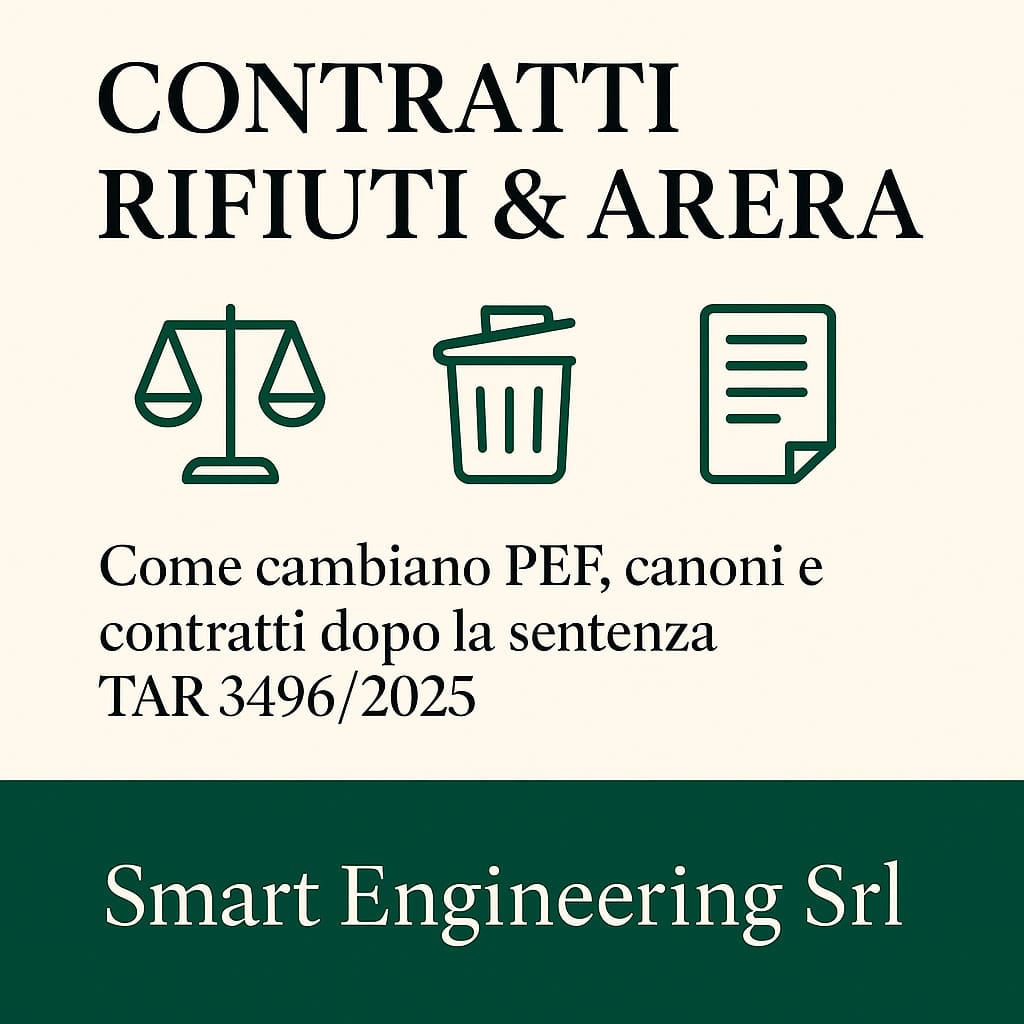 CODICE DEI CONTRATTI E ARERA Sentenza TAR Lombardia n. 3496 del 2025